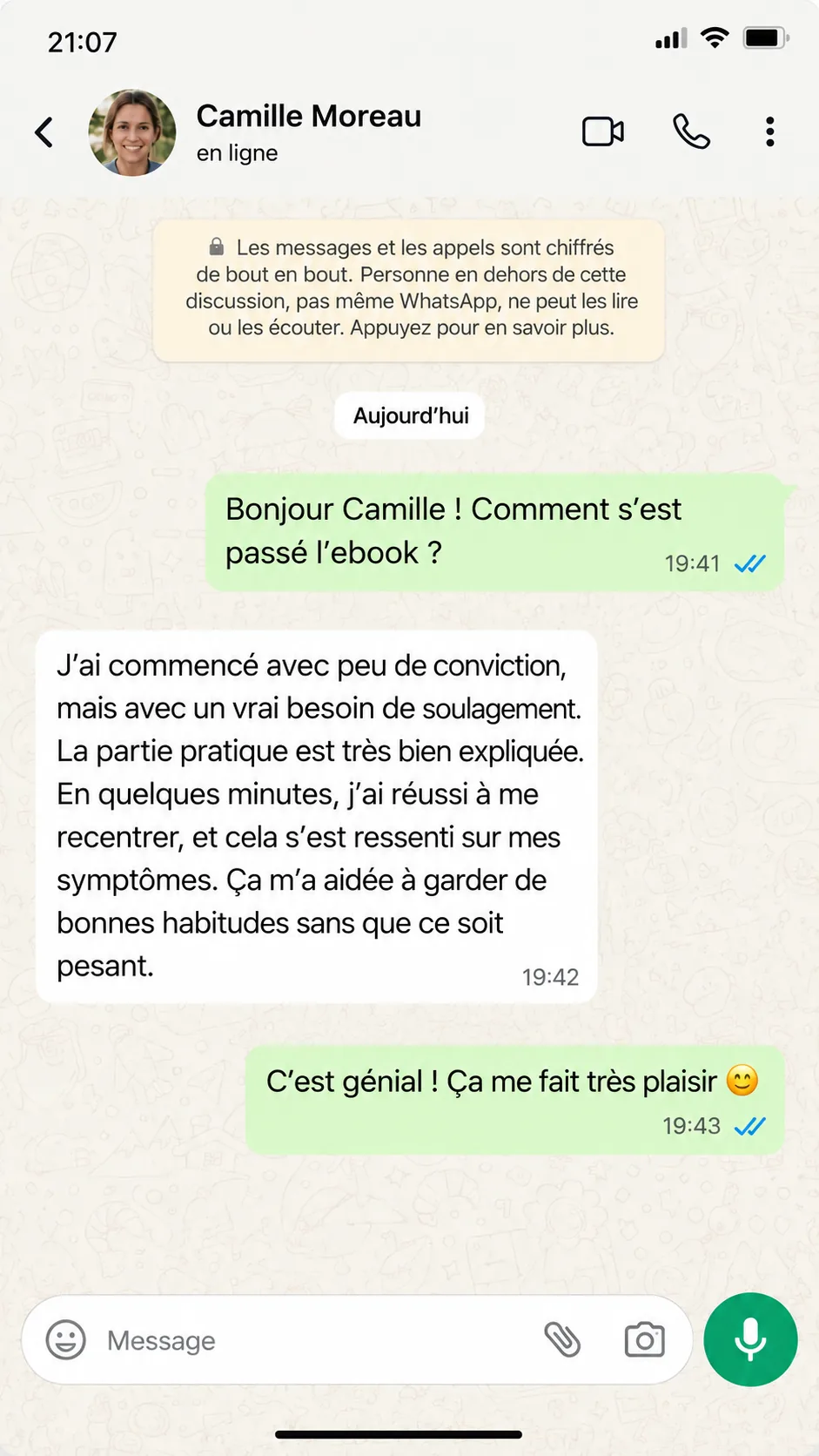 Testimonianza di Camilla